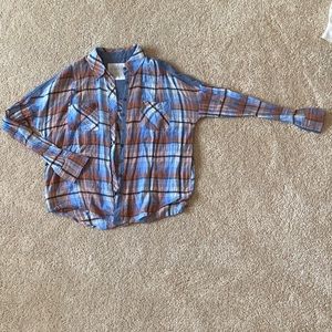 Free People flannel, size small